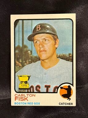 Carlton Fisk #193, Topps, HOF, 1973, Boston Red Sox, MT/NM